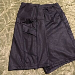 Black stretchy biker shorts